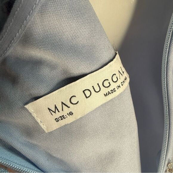 Mac Duggal Light Blue Embellished Maxi Dress - Picture 9 of 9